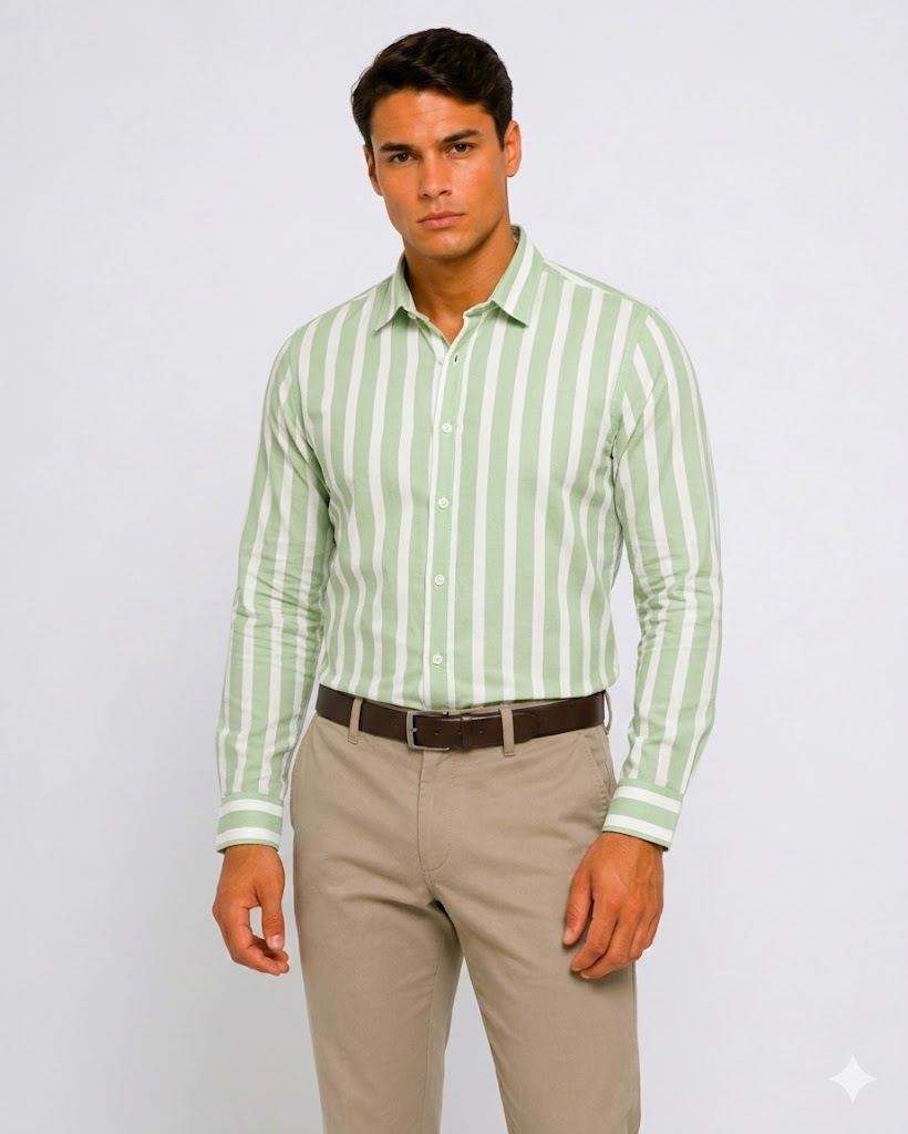 Green Stripe Shirt