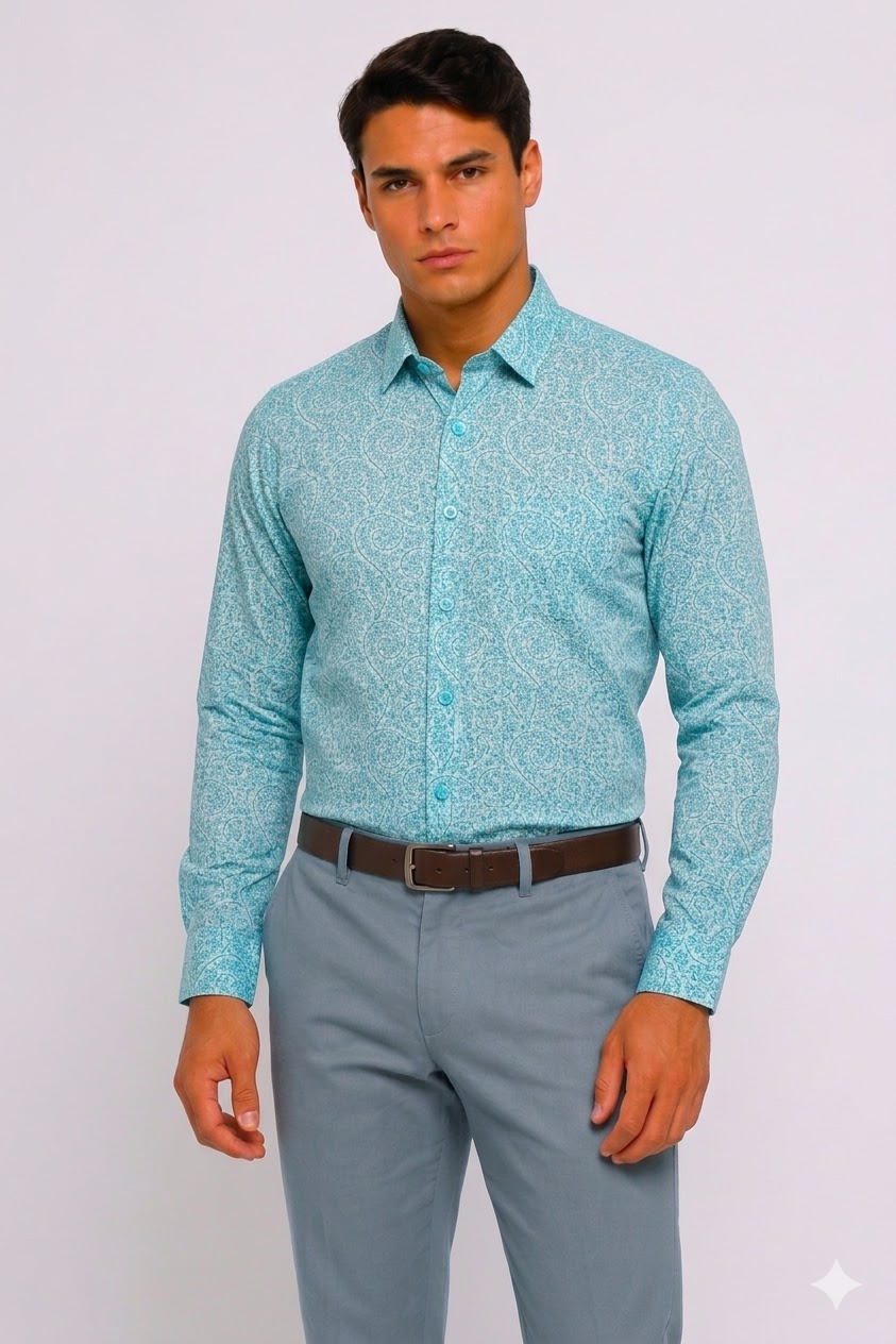 Blue Print Shirt
